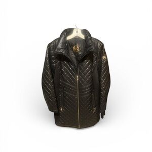 🖤 Michael Kors Quilted Zip-Up Coat – Chic & Warm